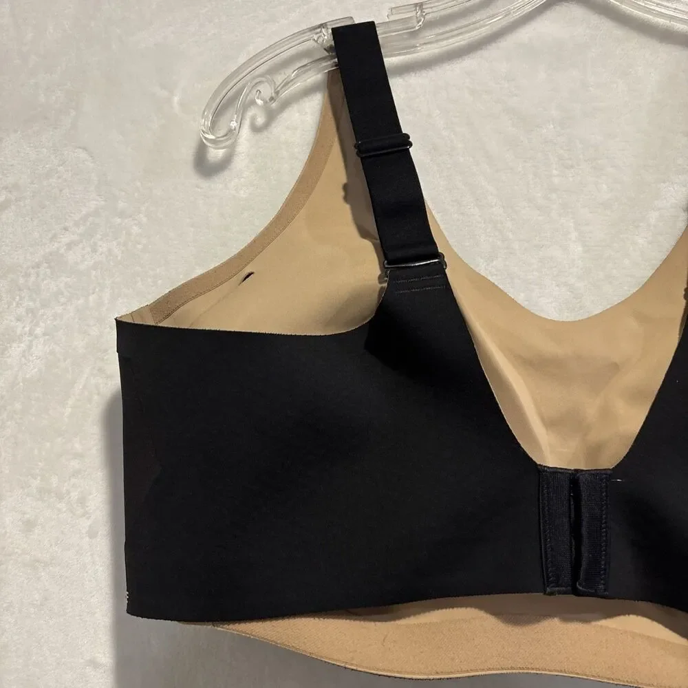 Honeylove Bra 2X Black Crossflex Activity Cloudfuse Wireless Comfort Support